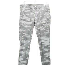 Democracy Jeans Womens 10 Gray Camouflage Ab Technology Stretch Skinny